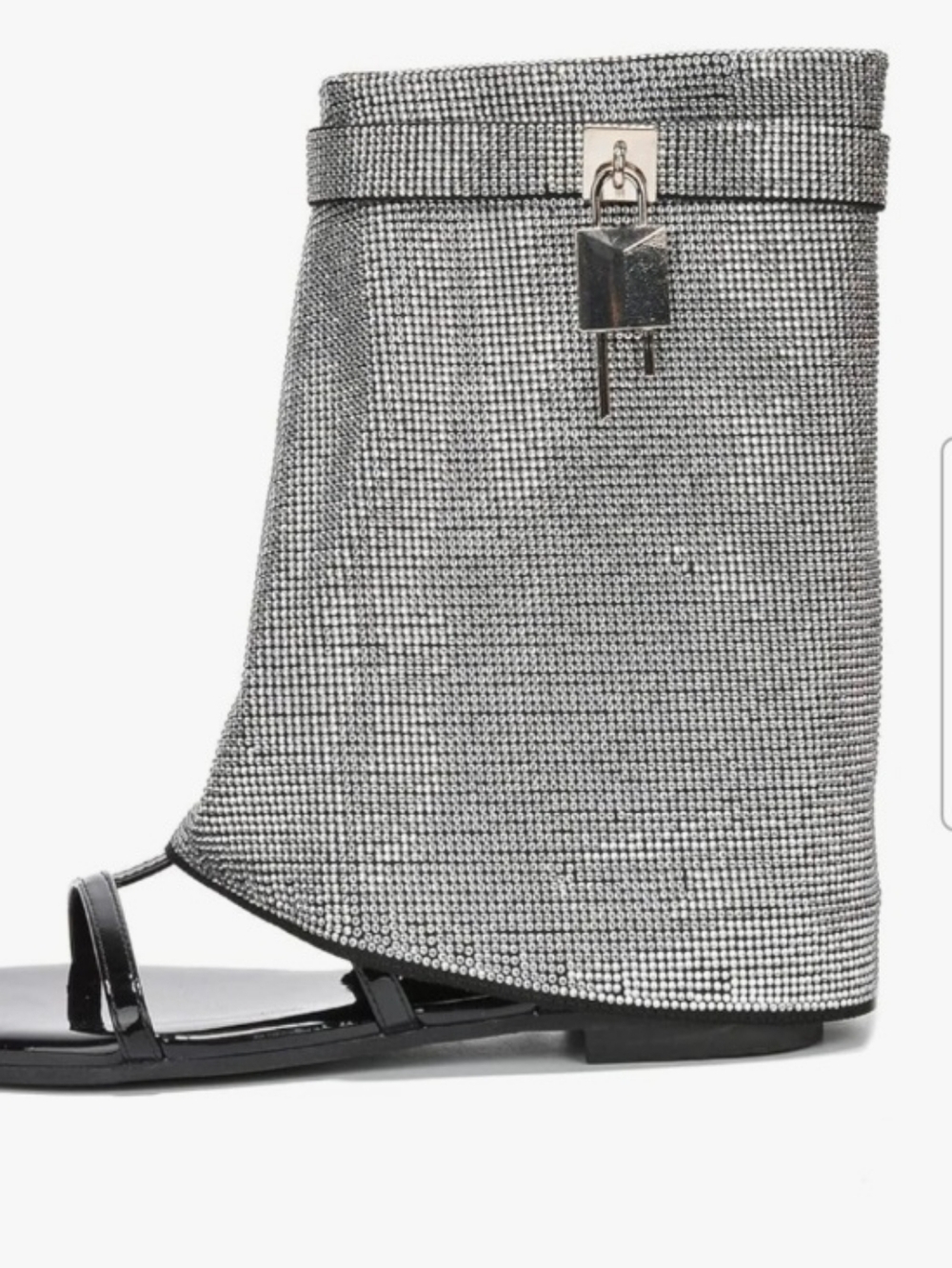 Cape Robbin Shiloha Sandal Black W/Bling - Picture 2 of 13